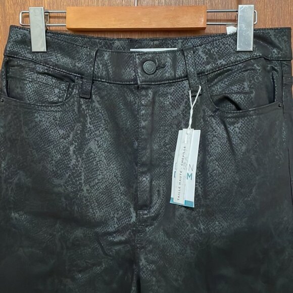 NWT Dynamite Kate Ultra High Rise Snakeskin Skinny Jeans - Picture 3 of 10